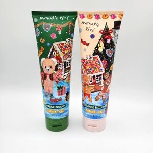 Nathalie Lete Holiday Orange Blossom Shower Gel Holiday Scene Christmas Set Of 2